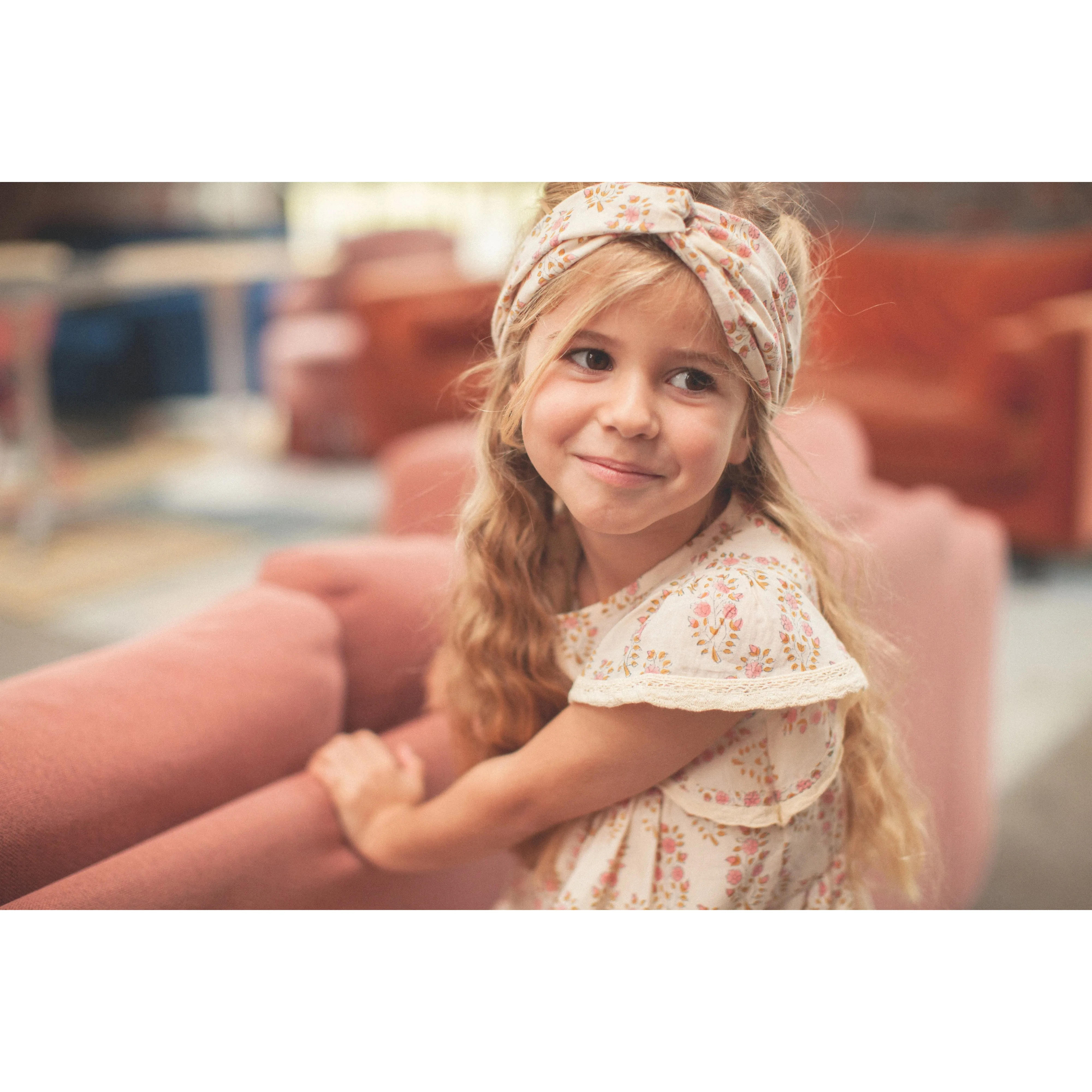 Bonheur du Jour Paris Girl Hairband Primrose Rosee Unique