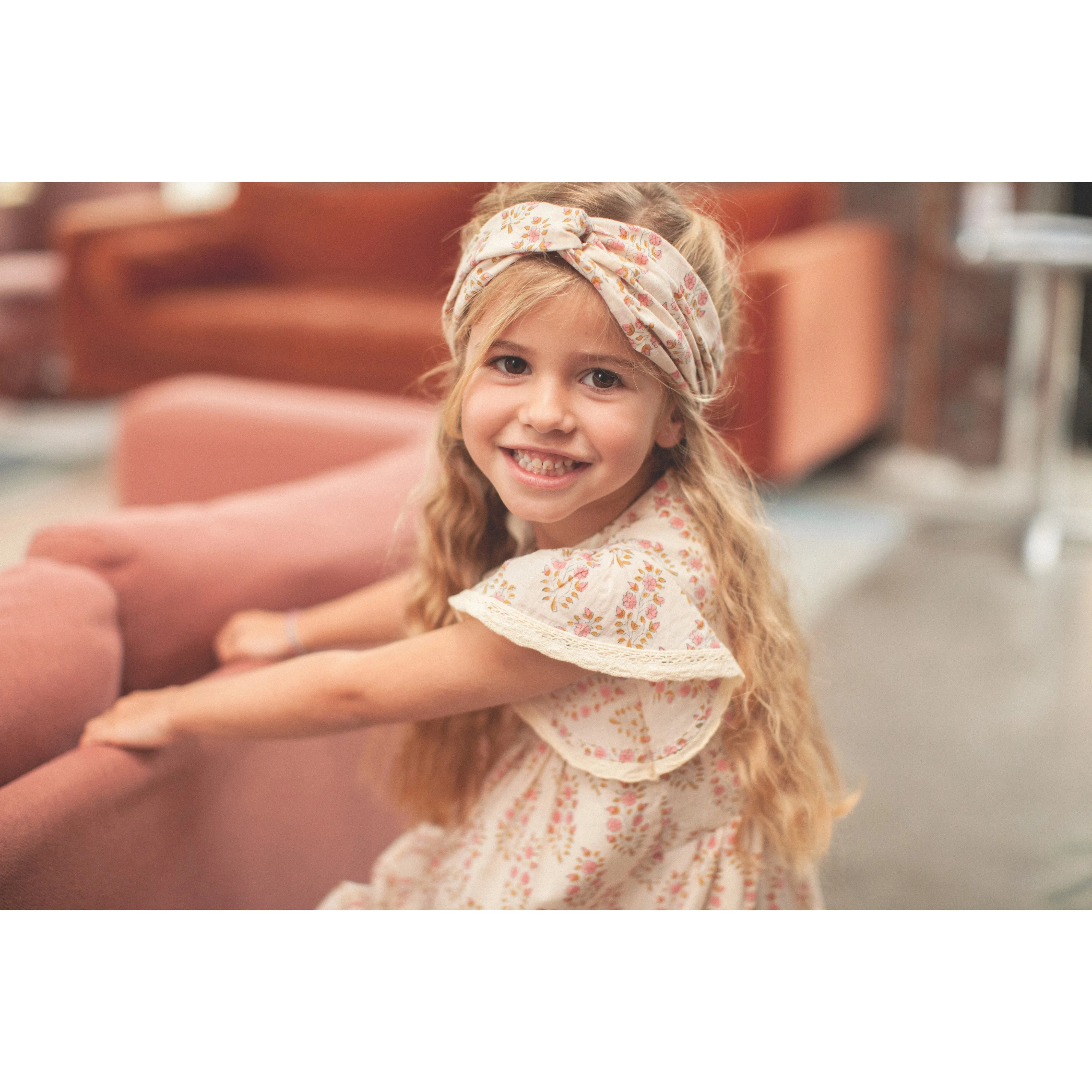 Bonheur du Jour Paris Girl Hairband Primrose Rosee Unique