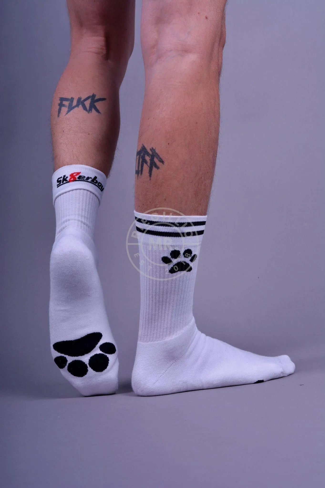 Sk8erboy PUPPY Socks White